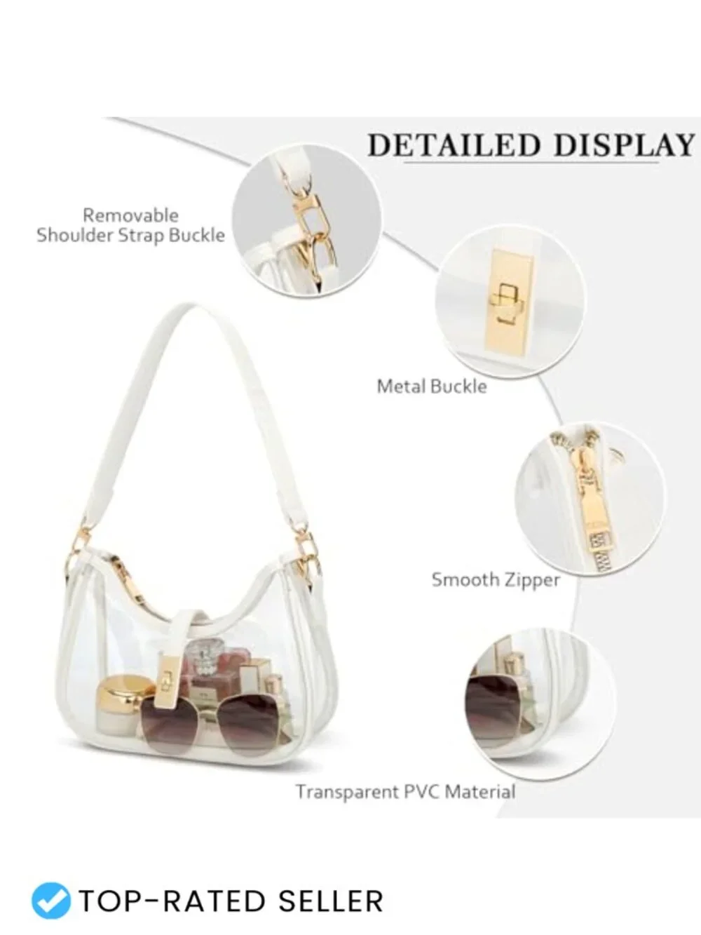 Cute Hobo Handbag Vegan Leather PU Clutch Purse Shoulder Crossbody Bag